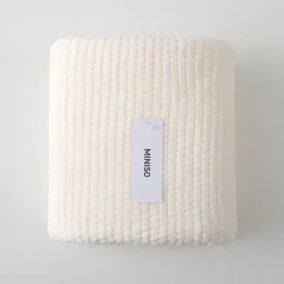 Classic Plain Jacquard Bath Towel(Beige)