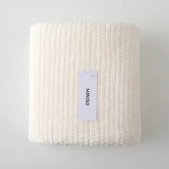 Classic Plain Jacquard Bath Towel(Beige)