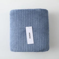 Classic Plain Jacquard Bath Towel(Navy)