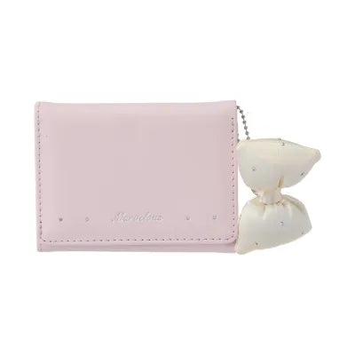 Miniso Bowknot Tri-Fold Women's Wallet (Light Pink)