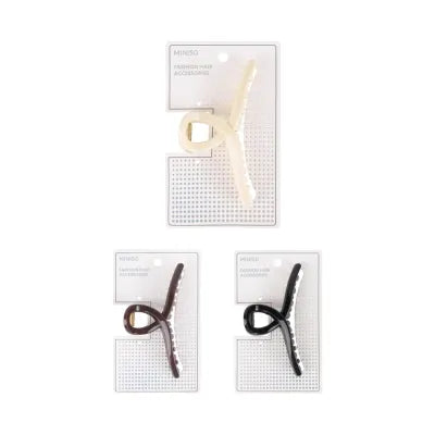 Miniso Solid Color Arc-shaped Line Hair Claw Clip (11cm, 1 pc)