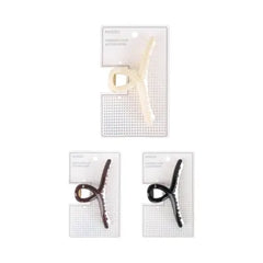 Miniso Solid Color Arc-shaped Line Hair Claw Clip (11cm, 1 pc)