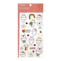 Miniso Animal Series Strawberry Bunny Stickers (10*22cm)