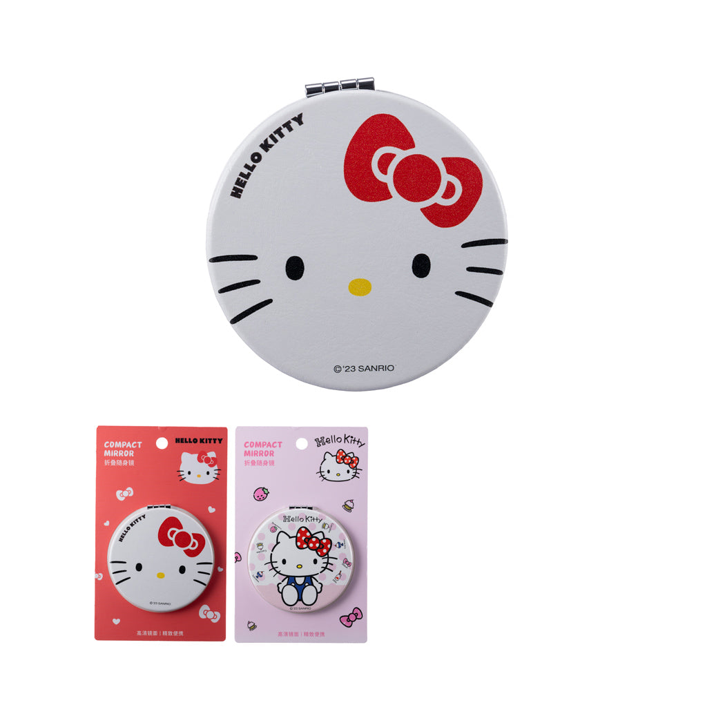 Hello Kitty Dual-Sided Foldable Mirror(Round)
