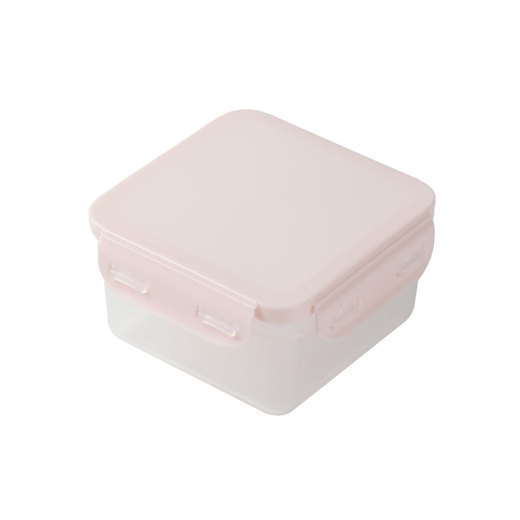 Macaron Color Square Food Storage Container (330mL)(Pink)