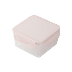 Macaron Color Square Food Storage Container (330mL)(Pink)