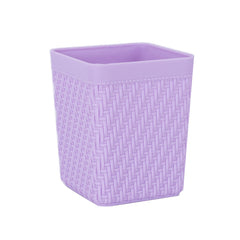 Imitation Rattan Webbing Pen Holder(Purple)