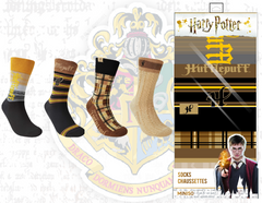 Harry Potter 4 Pairs Crew Socks in Box(Hufflepuff)