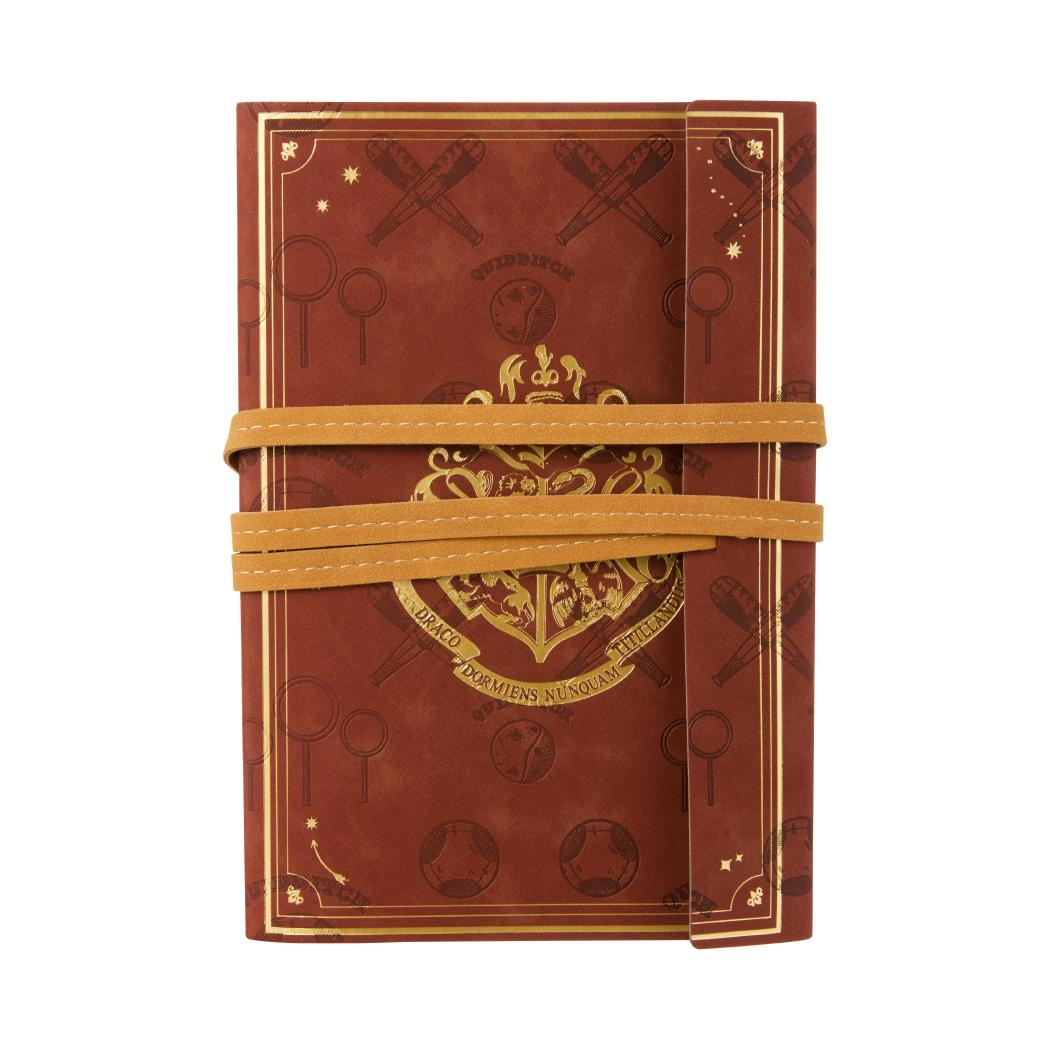 Harry Potter A5 PU Gold-Stamp Hardcover Book with Band (80 Sheets)