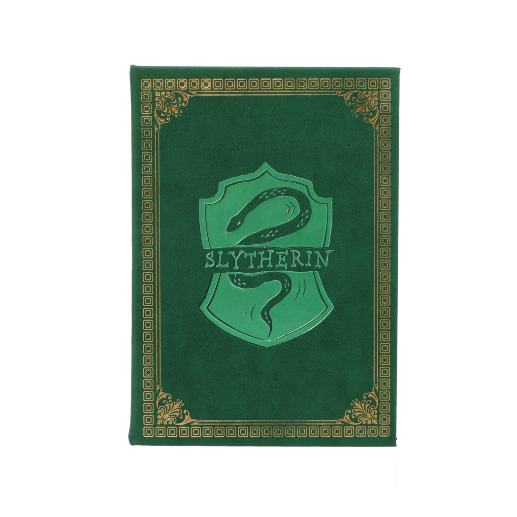 Harry Potter Collection Slytherin PU Hardcover Book with Striped Edges (208 Sheets