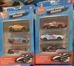 Miniso Free Wheel Cars Pack of 3(YL+BL+DM)
