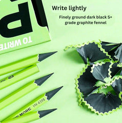 Kaiso One More Green HB Pencils (10 Pcs) - YM-4398 Premium Smooth Writing Pencil Set