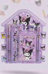Kaiso Kuromi Purple Stationery Gift Set for Girls