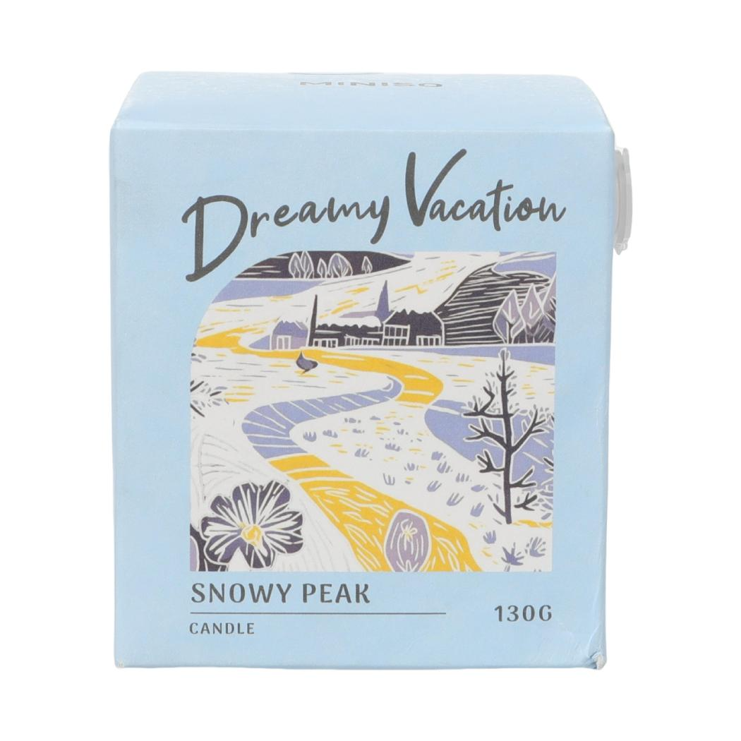 Miniso Dreamy Vacation Candle 130G(Snowy Peak)