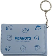 Miniso Snoopy Colorful Life Collection Tri-Fold Short Wallet(Light Blue)