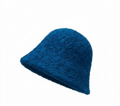 Miniso Women’s Lamb Wool Bucket Hat (Peacock Blue)