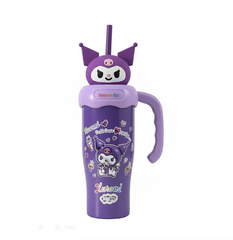Miniso Sipper with pop cap - 900ml (purple 01)