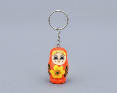 Miniso Russian Nesting Doll Keychain (Orange)