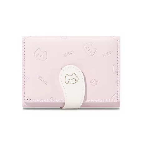 Miniso cat themed wallet (Pink)