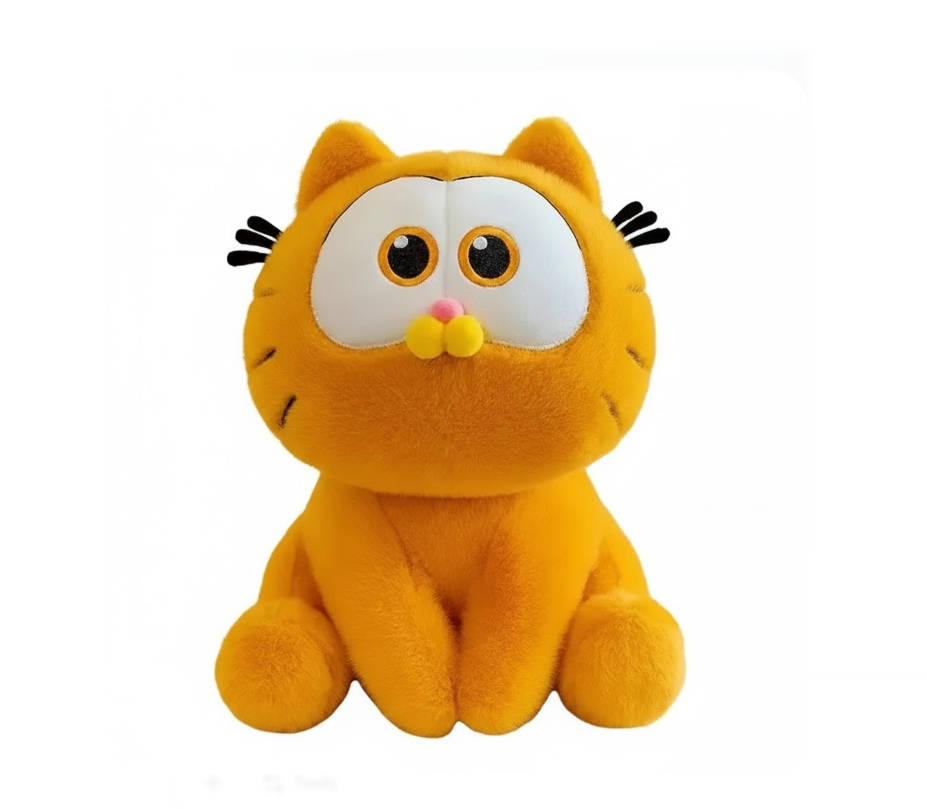 Miniso Kawai Orange Cat Plush Toy – 35 cm
