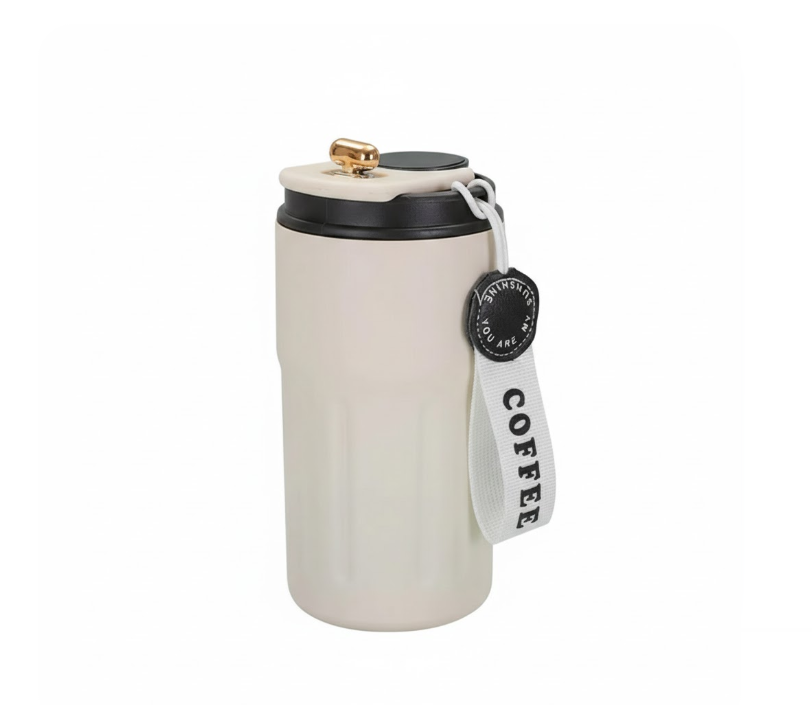 Miniso Temperature Insulated Coffee Mug - 450 ml (Black)