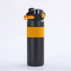 Miniso Dual Sip Insulated Bottle - 600 ml (Black)