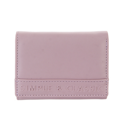Women's 3D Letters Trifold Short Wallet(Light Purple)