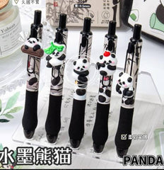 Miniso Panda Themed Pen Pack ( 5pcs)