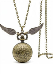 Miniso Harry Potter Inspired Golden Snitch Pocket Watch Pendant