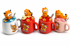 Miniso Garfield-Themed Ceramic Mug with Lid