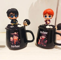 Miniso Harry Potter-Themed Ceramic Mug with 3D Character Lid