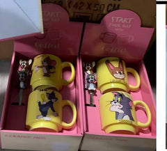 Miniso Cat and Mouse Ceramic Mug Set of 2