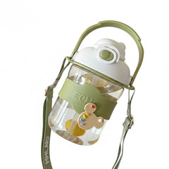 Miniso Dual Sip Plastic Sipper - 900 ml (Geen)
